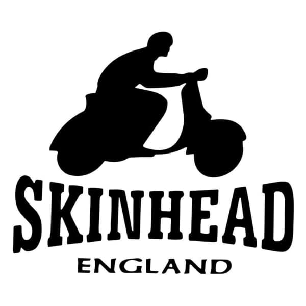 Car & Motorbike Stickers: Skinhead England on Scooter