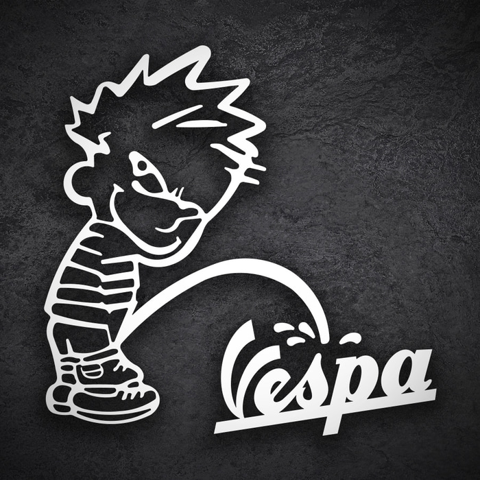 Car & Motorbike Stickers: Mischievous Boy Vespa