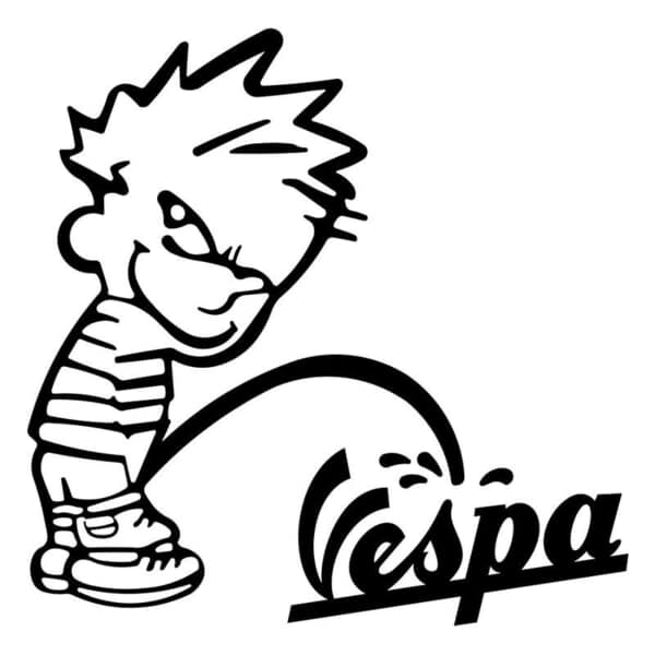 Car & Motorbike Stickers: Mischievous Boy Vespa