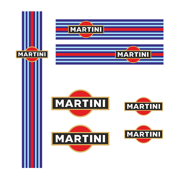 Car & Motorbike Stickers: Vespa Martini 0