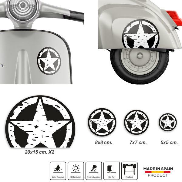 Car & Motorbike Stickers: Vespa Army
