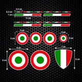 Car & Motorbike Stickers: Vespa Italy Flags 3