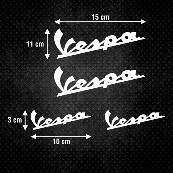Car & Motorbike Stickers: Vespa Logo 0