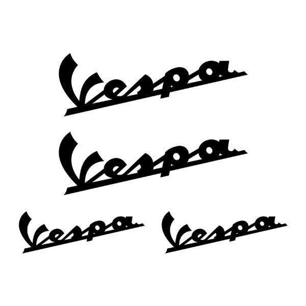 Car & Motorbike Stickers: Vespa Logo