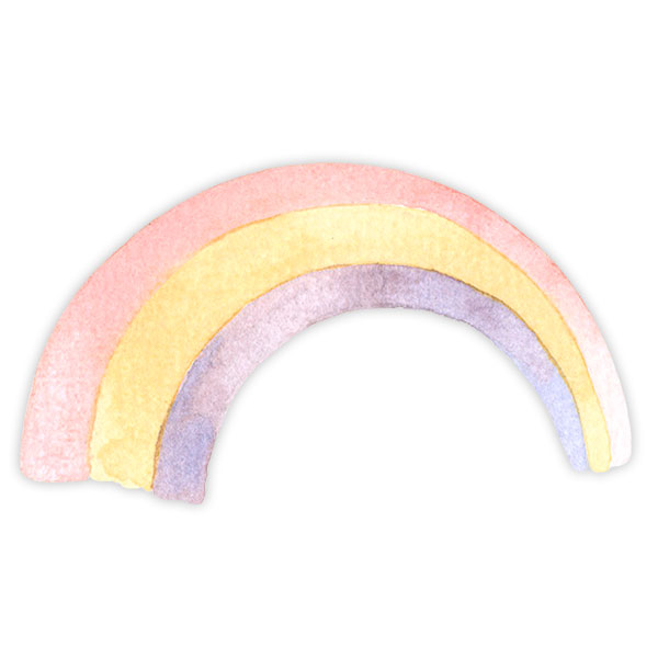 Stickers for Kids: Rainbow tricolor