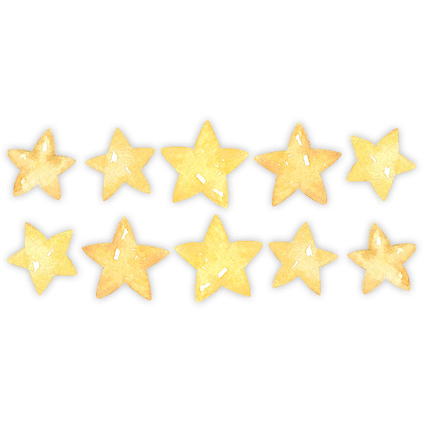 Stickers for Kids: Kit watercolor star