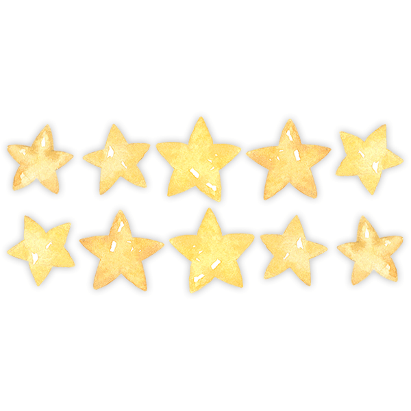 Stickers for Kids: Kit watercolor star