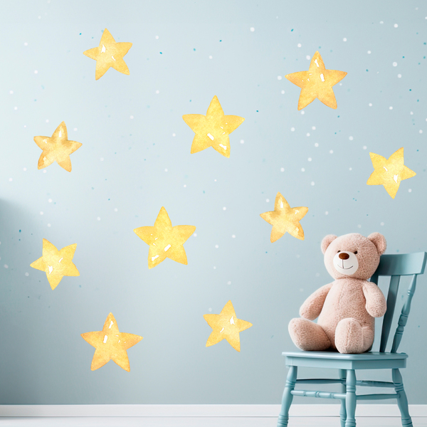 Stickers for Kids: Kit watercolor star