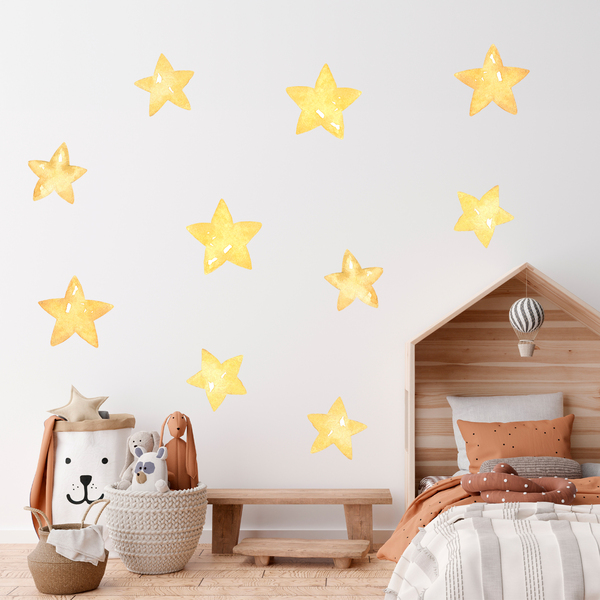 Stickers for Kids: Kit watercolor star