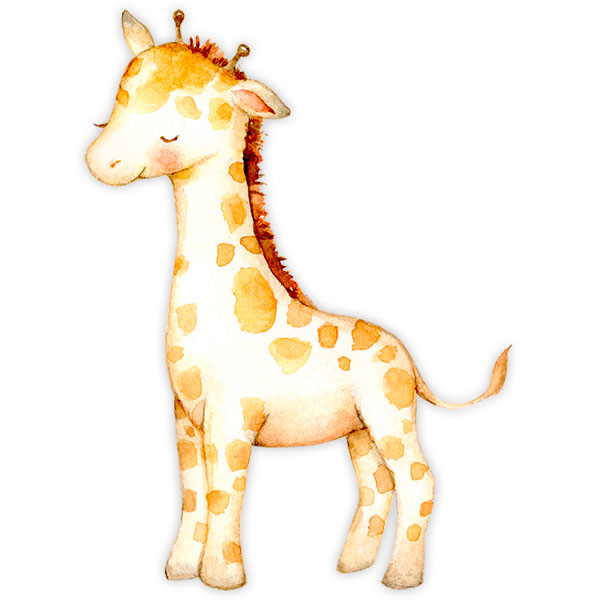 Stickers for Kids: Watercolour giraffe