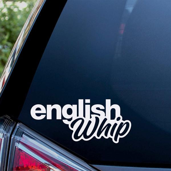 Car & Motorbike Stickers: English Whip