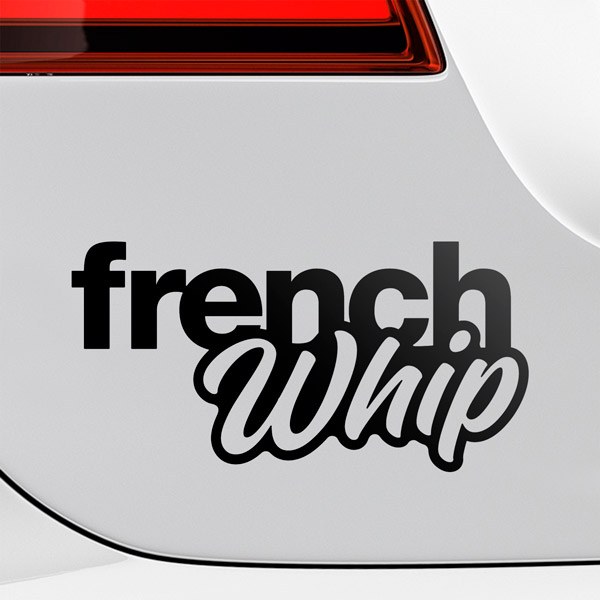 Car & Motorbike Stickers: French Whip