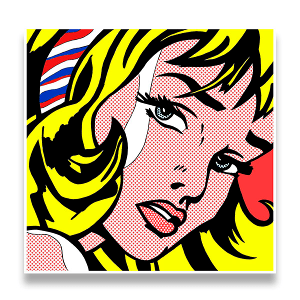 Wall Stickers: Girl, Roy Lichtenstein
