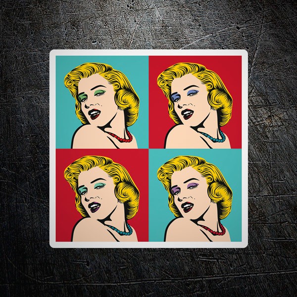 Car & Motorbike Stickers: Portrait Marilyn Warhol