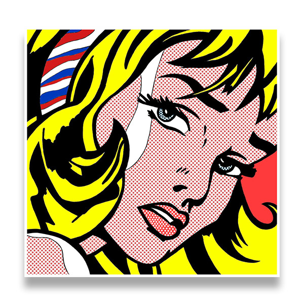 Car & Motorbike Stickers: Roy Lichtenstein style