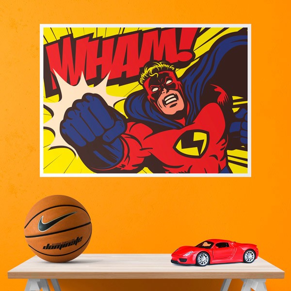 Wall Stickers: Superhero WHAM!