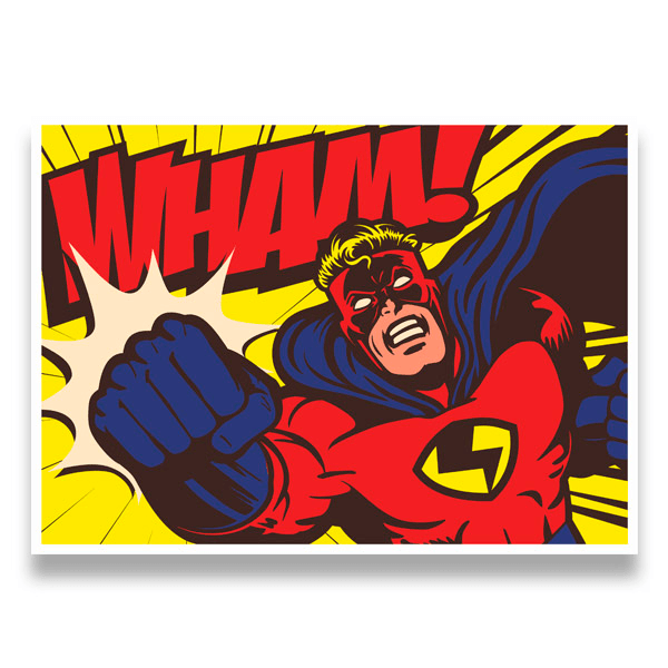 Wall Stickers: Superhero WHAM!