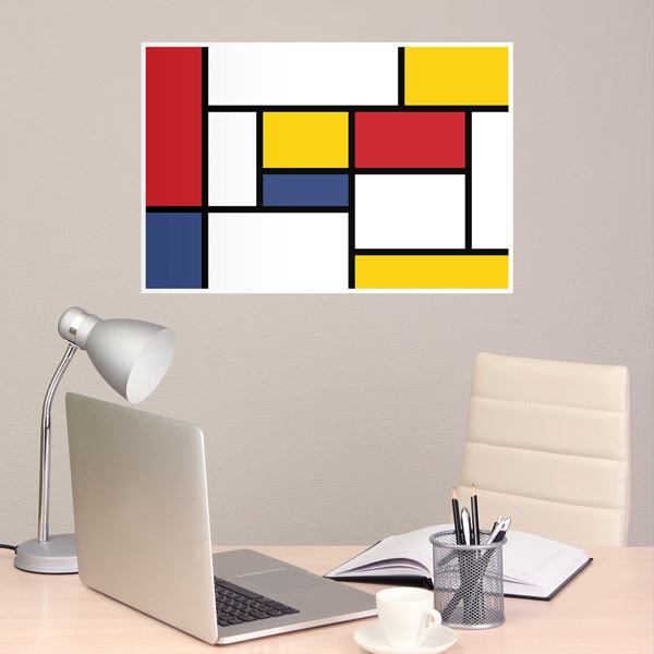 Wall Stickers: Art Mondrian