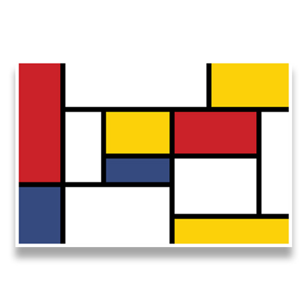 Wall Stickers: Art Mondrian