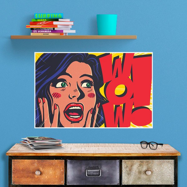 Wall Stickers: Surprise girl