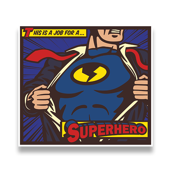 Wall Stickers: This Is a Job for a Superhero