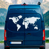 Camper van decals: Silhouette Map Mundi Low 2