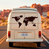 Camper van decals: Silhouette Map Mundi Low 12
