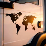 Camper van decals: Silhouette Map Mundi Low 13