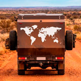 Camper van decals: Silhouette Map Mundi Low 14