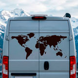 Camper van decals: Silhouette Map Mundi Low 16