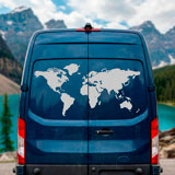 Camper van decals: Silhouette Map Mundi Low 21