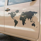 Camper van decals: Silhouette Map Mundi Low 22