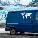 Camper van decals: Silhouette Map Mundi Low 23