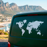 Camper van decals: Silhouette Map Mundi Low 25