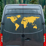 Camper van decals: Silhouette Map Mundi Low 4