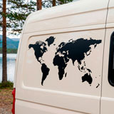 Camper van decals: Silhouette Map Mundi Low 7