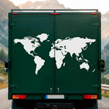 Camper van decals: Silhouette Map Mundi Low 8