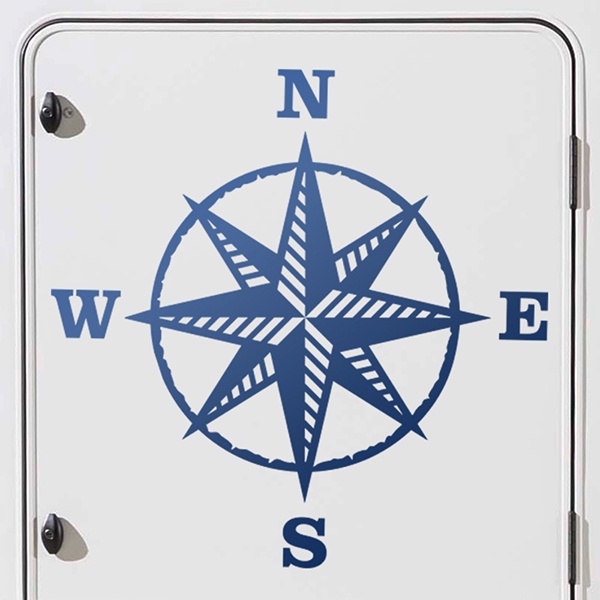 Camper van decals: Compass rose