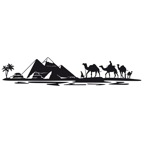 Camper van decals: Egyptian Skyline