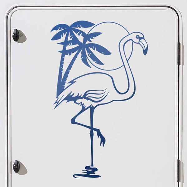 Camper van decals: Flamingo