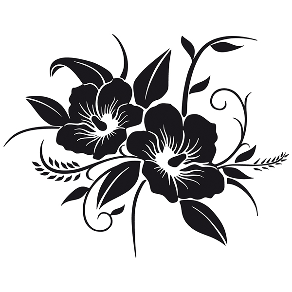 Camper van decals: Orchids