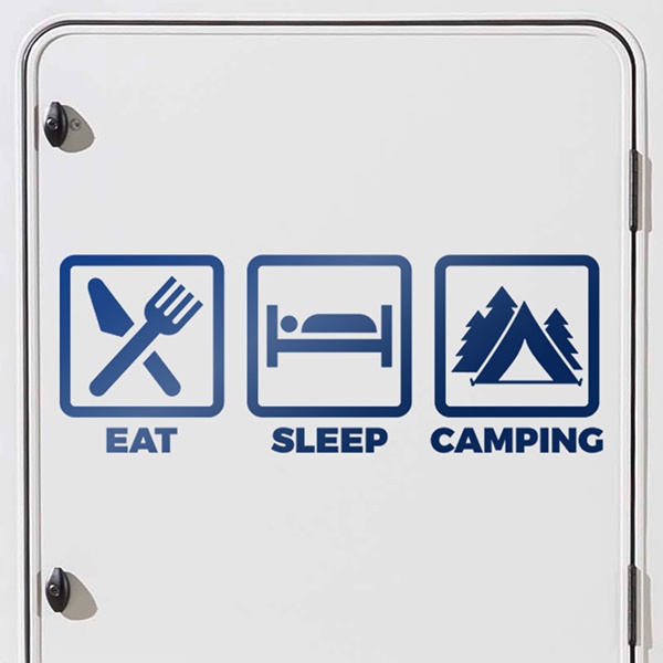 Camper van decals: Camping icons