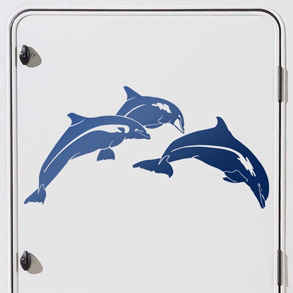 Camper van decals: Dolphins jumping