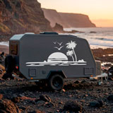 Camper van decals: Paradise Beach 12