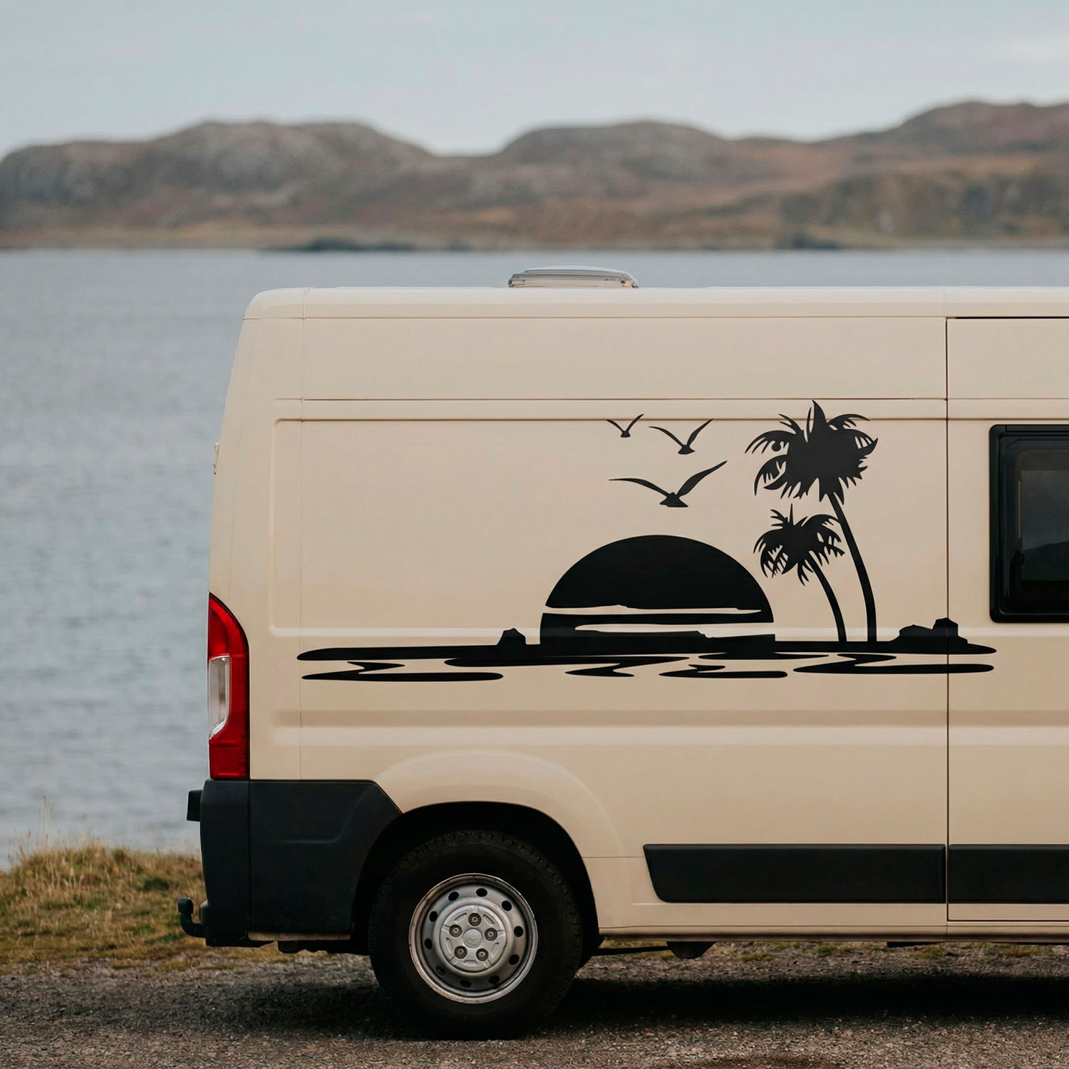 Camper van decals: Paradise Beach