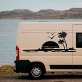Camper van decals: Paradise Beach 14