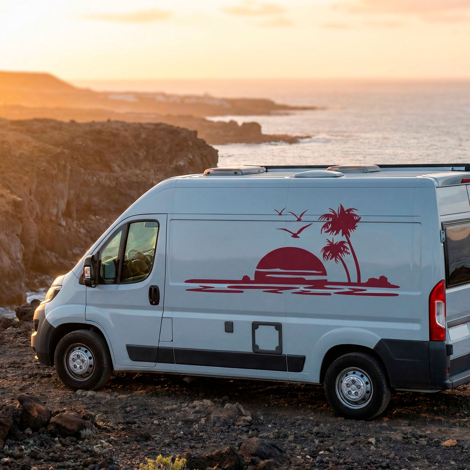 Camper van decals: Paradise Beach