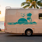 Camper van decals: Paradise Beach 9