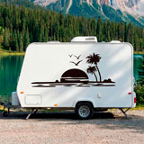Camper van decals: Paradise Beach 10