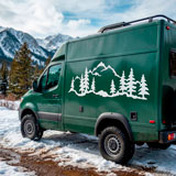 Camper van decals: Mountain forest 12